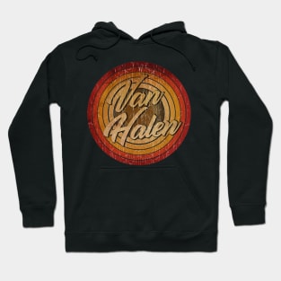 arjunthemaniac,circle vintage retro faded Van Halen Hoodie